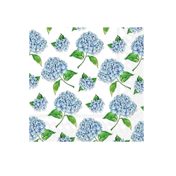 HYDRANGEA SCATTER COCKTAIL Napkins - Findlay Rowe Designs
