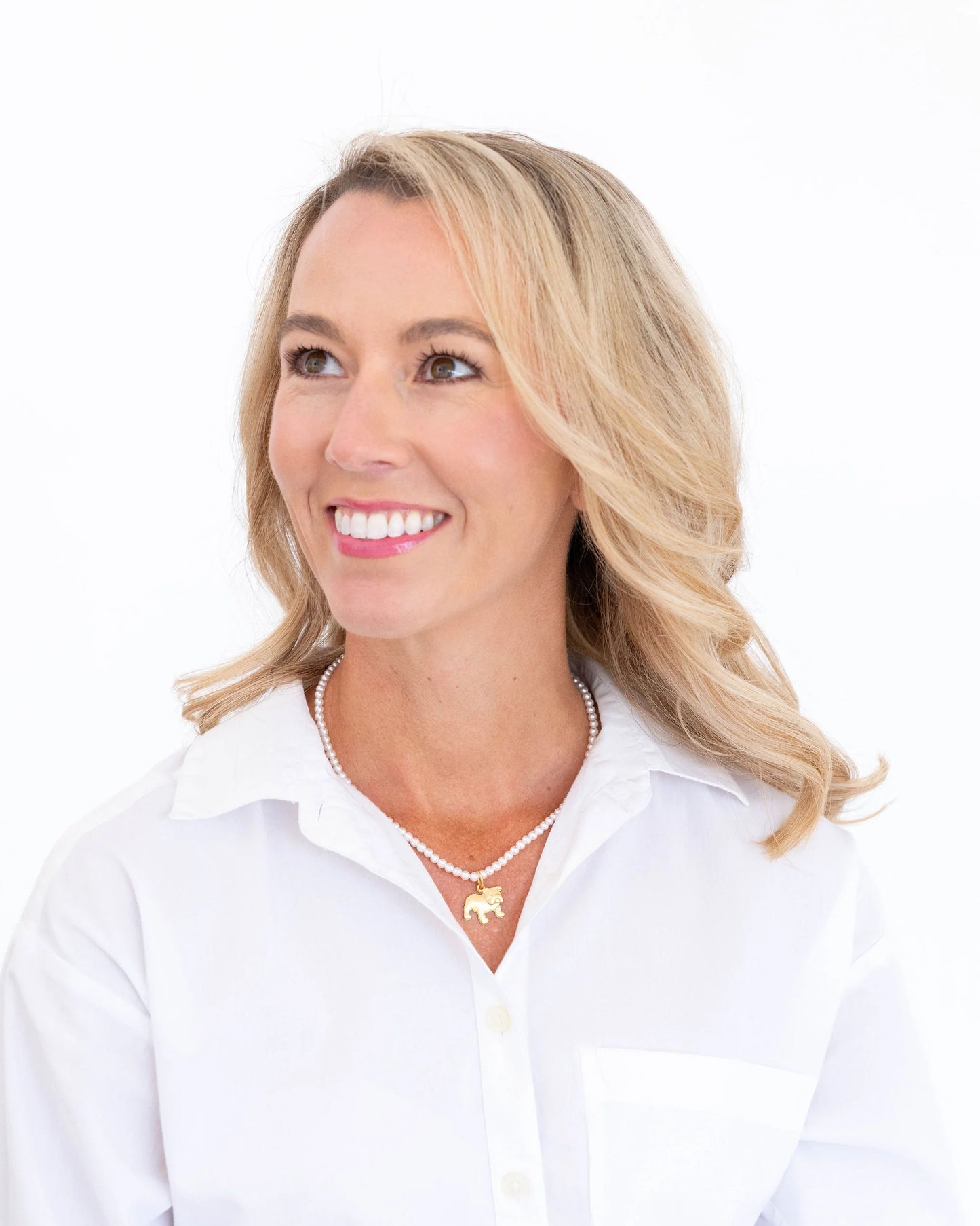 Susan Shaw - Necklace - Alys Bulldog Pearl