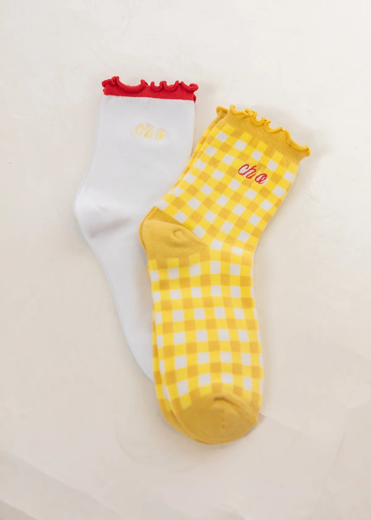 Duo Threads - Sorority Sock - Gingham & Grace Set of 2 - Findlay Rowe Designs
