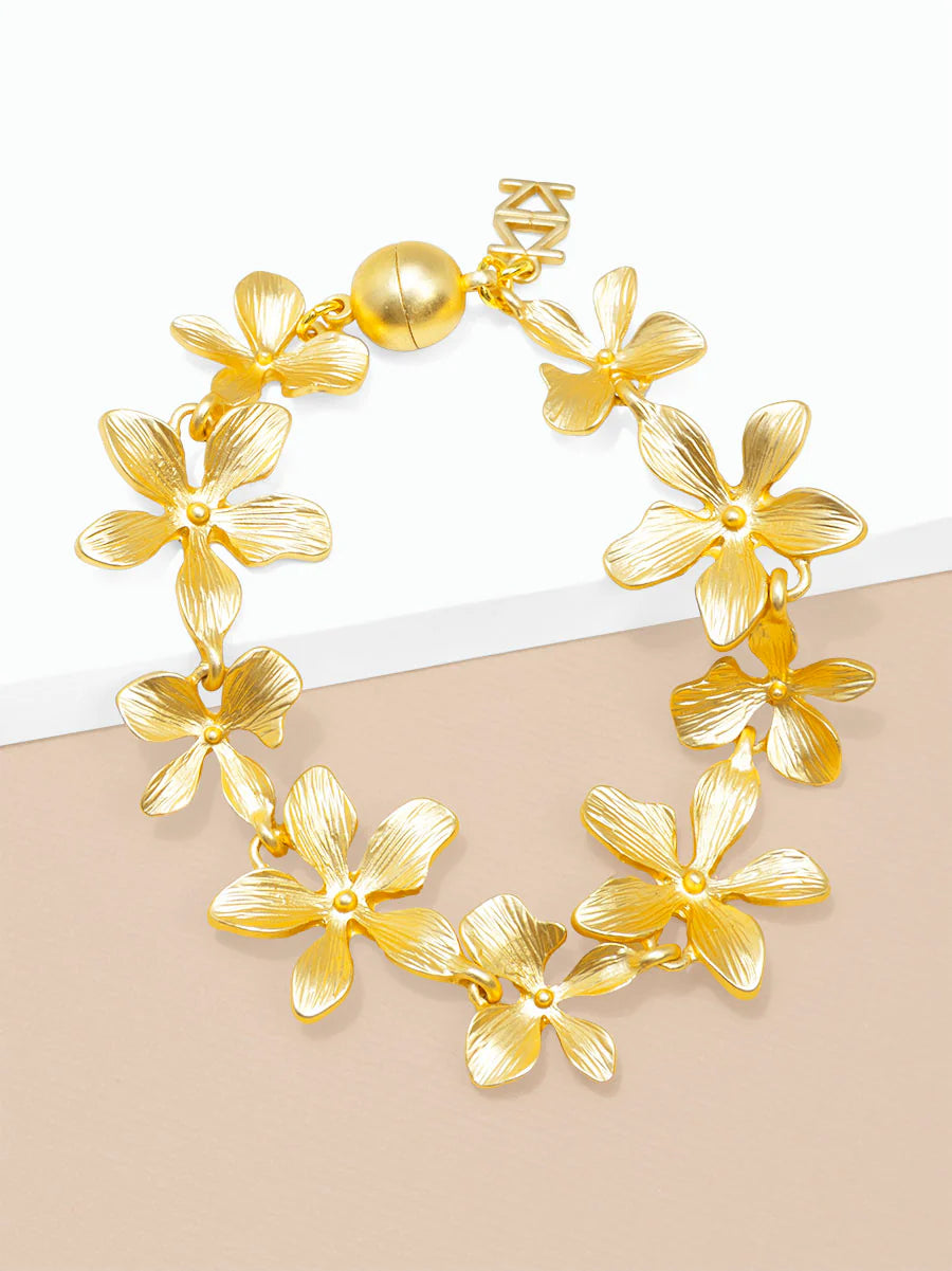 Bracelet - Marigold Matte Flower - Findlay Rowe Designs