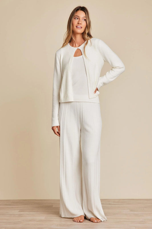 Barefoot Dreams - CozyChic Lite Striped Cardigan - Pearl - Findlay Rowe Designs