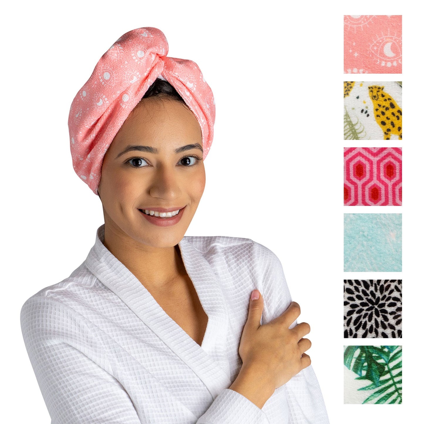 Lemon Lavender Plot Twist Microfiber Turbo Towel - Findlay Rowe Designs