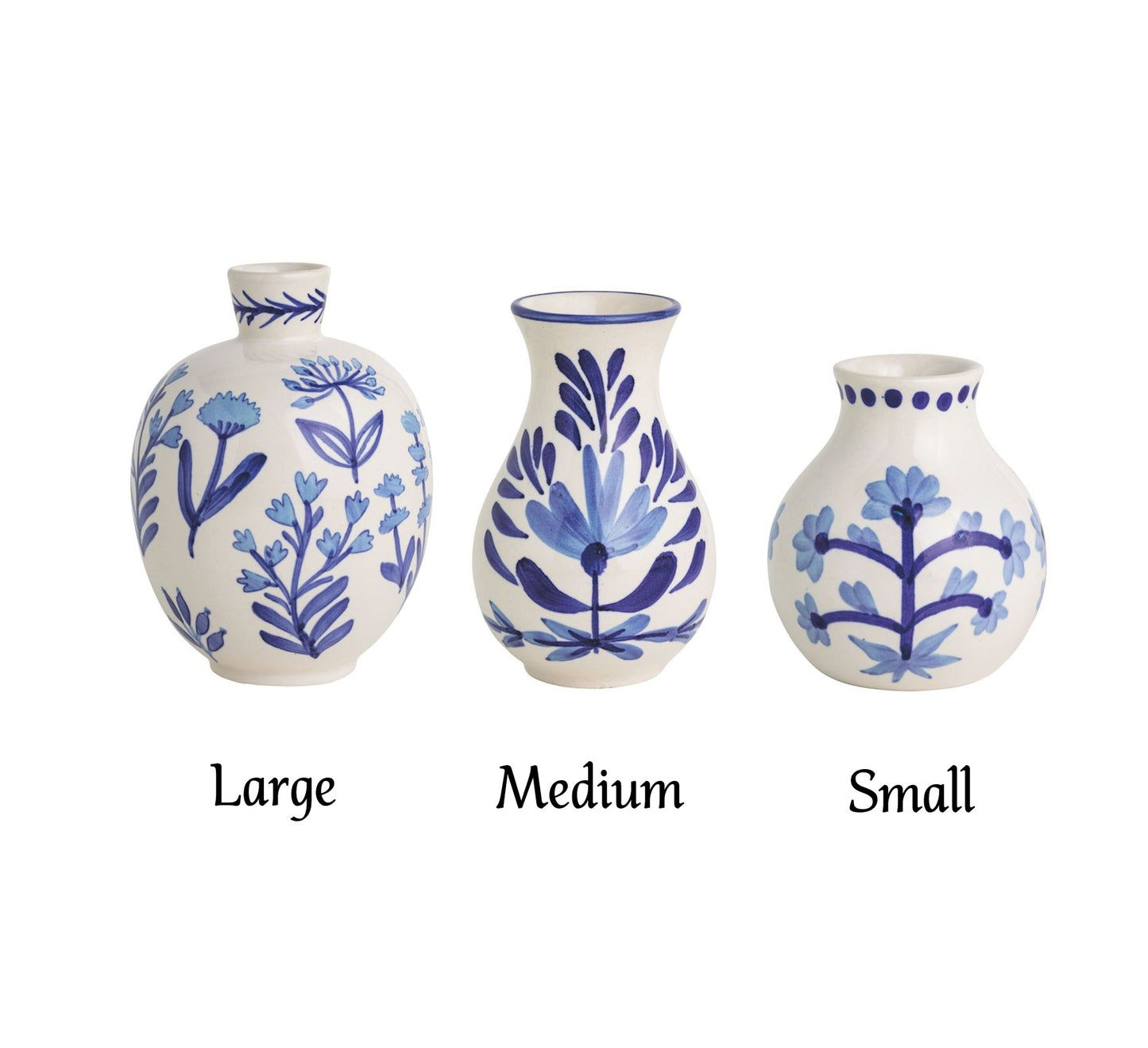 Mud Pie - Bud Vase - Blue Floral - Findlay Rowe Designs