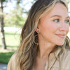 Natalie Wood - Radiant Beaded Statement Earrings in Light Blue Enamel - Findlay Rowe Designs