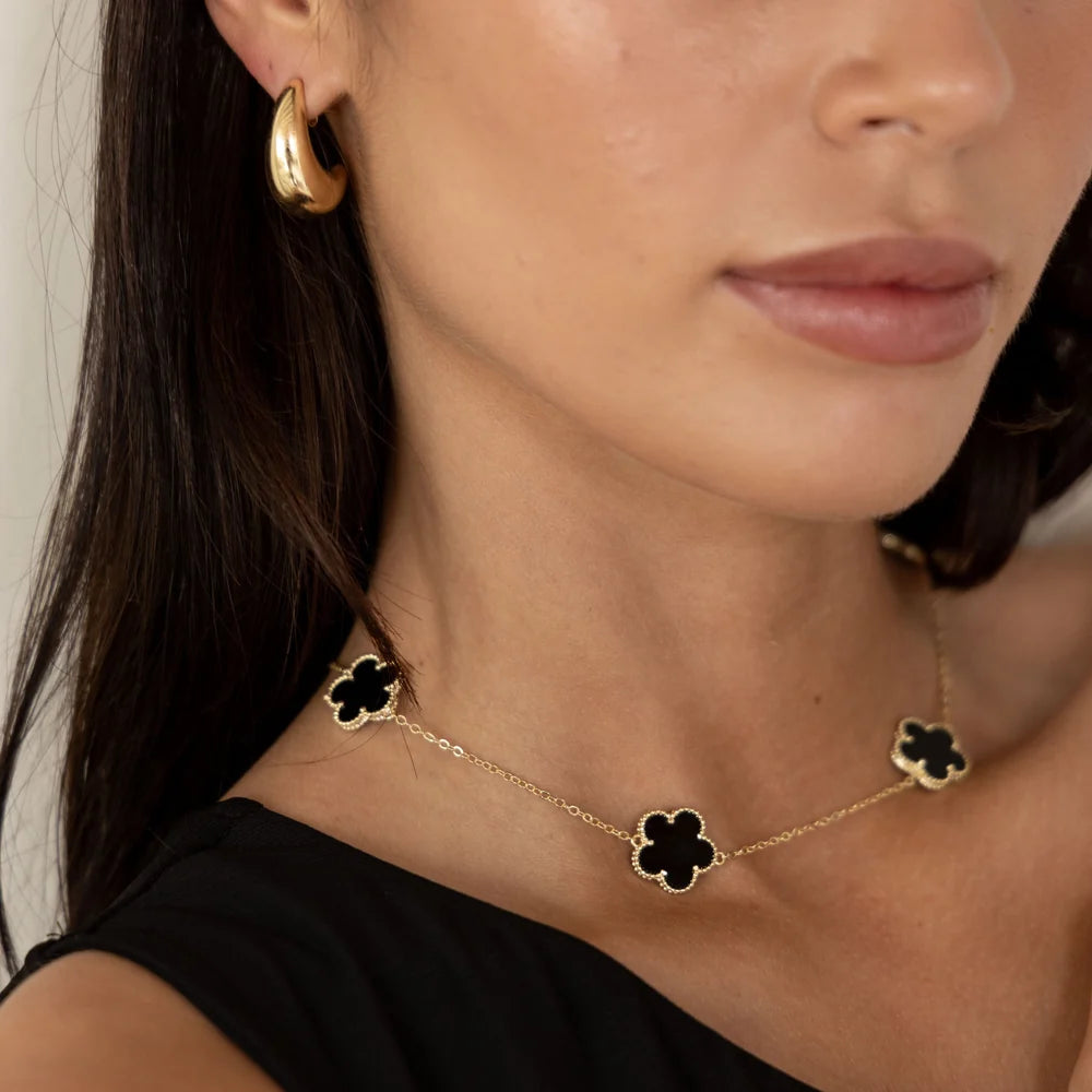 Sahira - Necklace - Adeline Clover - Black Onyx
