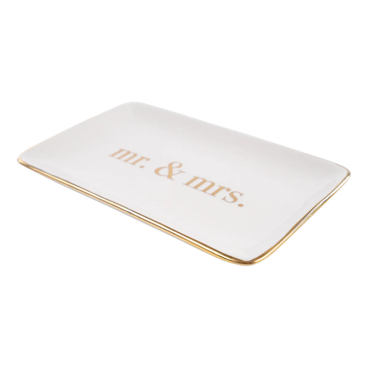 Glory Haus - Gold Mr. & Mrs. Trinket Tray - Findlay Rowe Designs