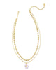 Kendra Scott- Deliah Gold Multi Strand Necklace in Pastel Mix