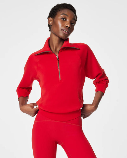 Spanx - AirEssentials - Half Zip - Red - Findlay Rowe Designs