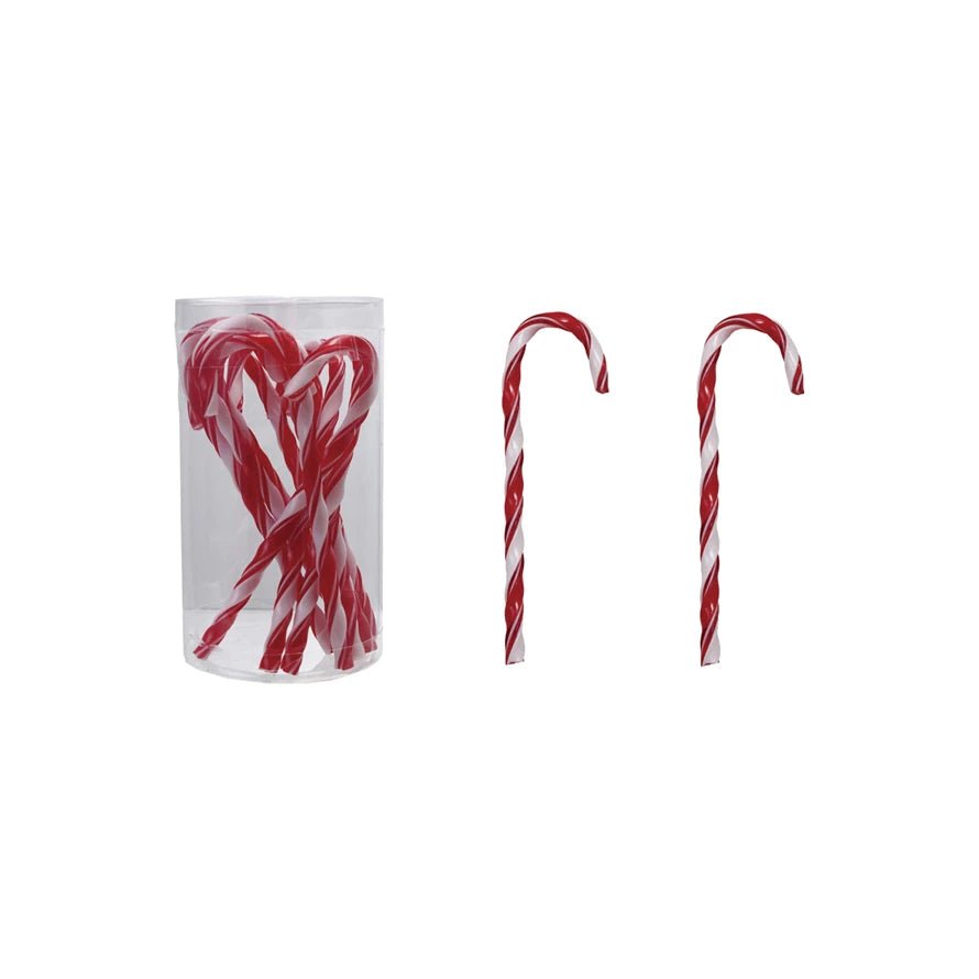 Drink Stirrers - Candy Cane - Set of 10