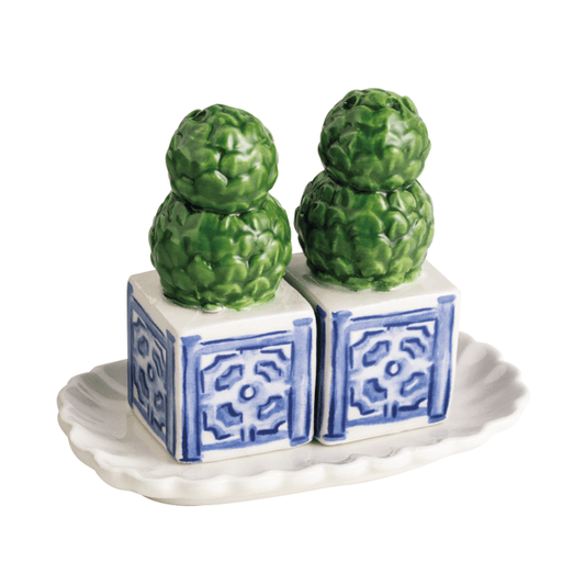 Mud Pie - Salt and Pepper Set - Topiary - Findlay Rowe Designs