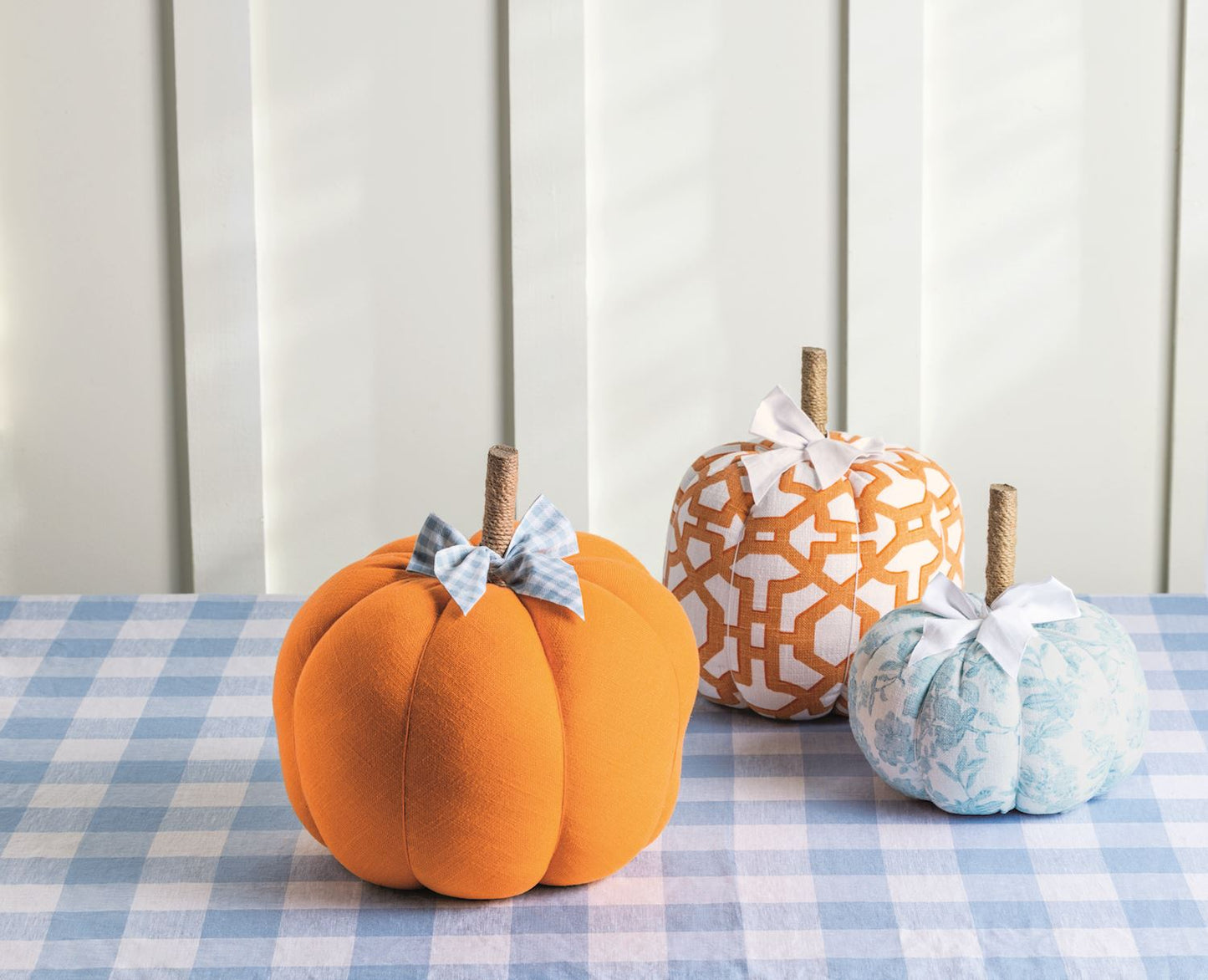 Mud Pie - Patterned Fabric Pumpkin - Findlay Rowe Designs