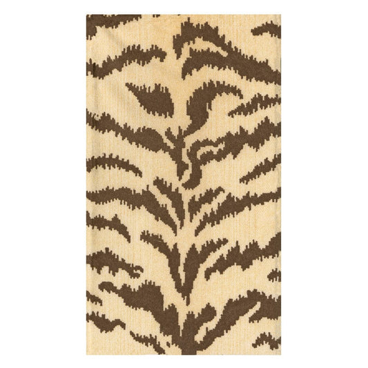 Caspari - Guest Towel Napkin - Cream Tiger - Findlay Rowe Designs