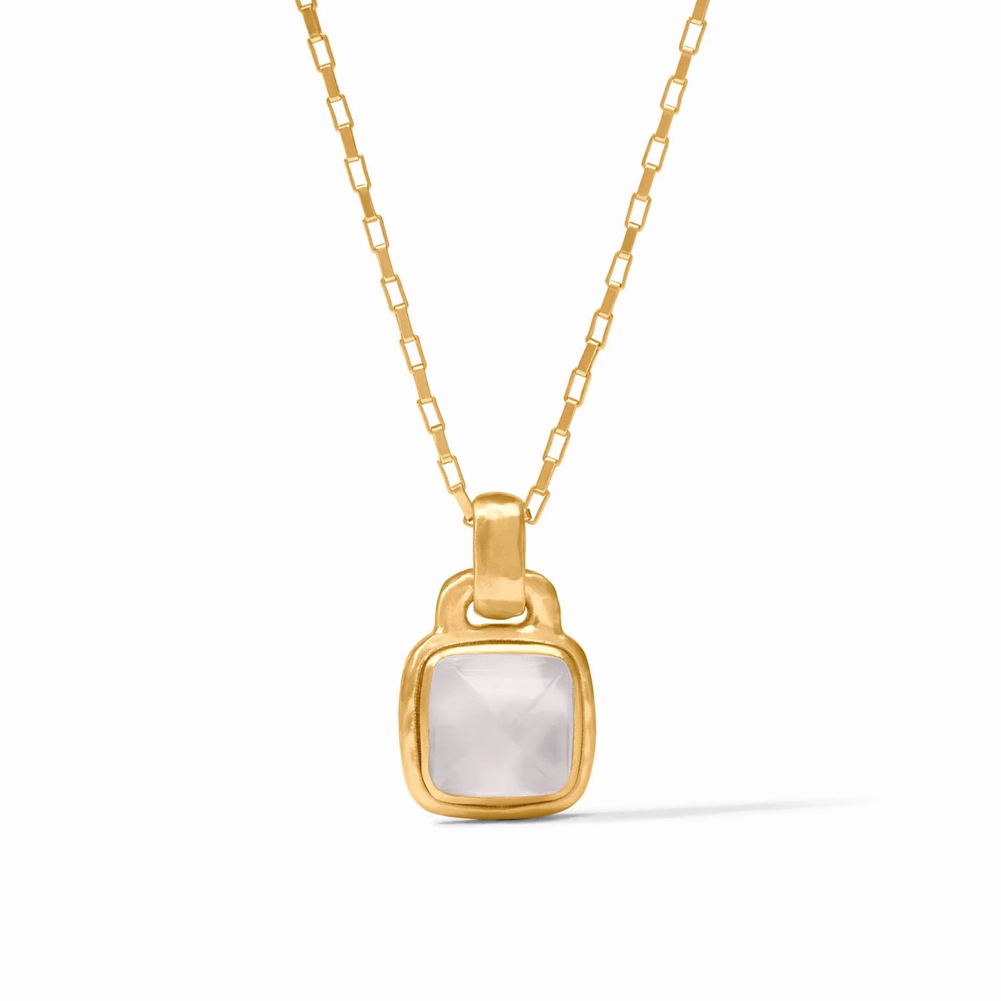 Julie Vos - Necklace - Sahara Solitaire - Iridescent Clear Crystal