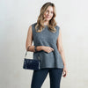 Hobo - Darcy Crossbody - Polished Leather - Ink Navy