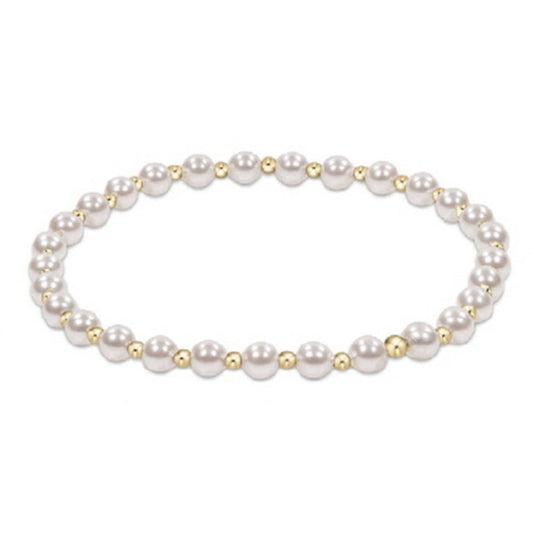enewton Extends Classic Grateful Pattern 4mm Bead Bracelet – Pearl