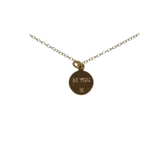 Enewton - 16" Necklace Gold - be you Small Gold Disc