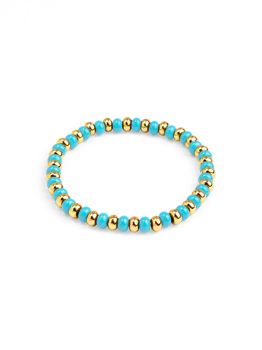 Bracelet - Enamel Stretch Beads - Findlay Rowe Designs