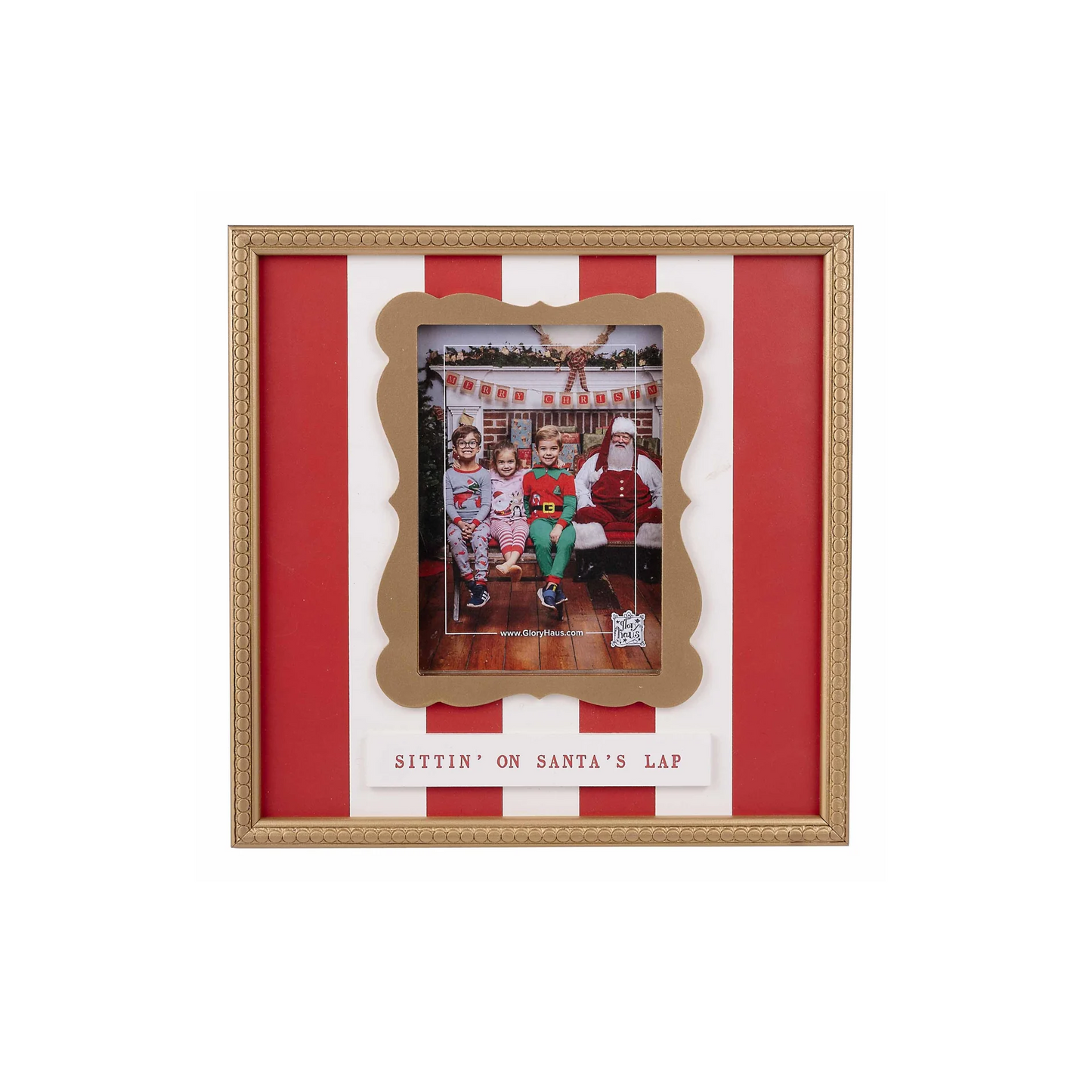 Glory Haus - 5x7 Frame - Sittin on Santa's Lap - Findlay Rowe Designs