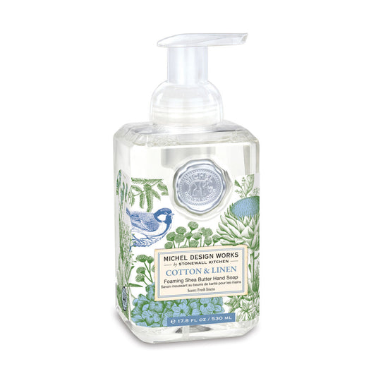 Michel Design Works - Foaming Hand Soap - Cotton and Linen - Findlay Rowe Designs