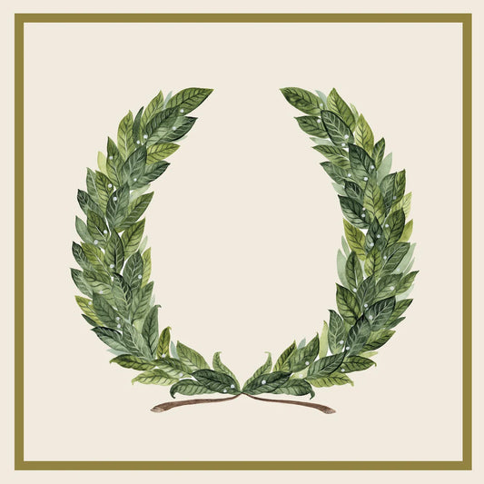 Hester & Cook - Cocktail Napkins - Laurel Wreath