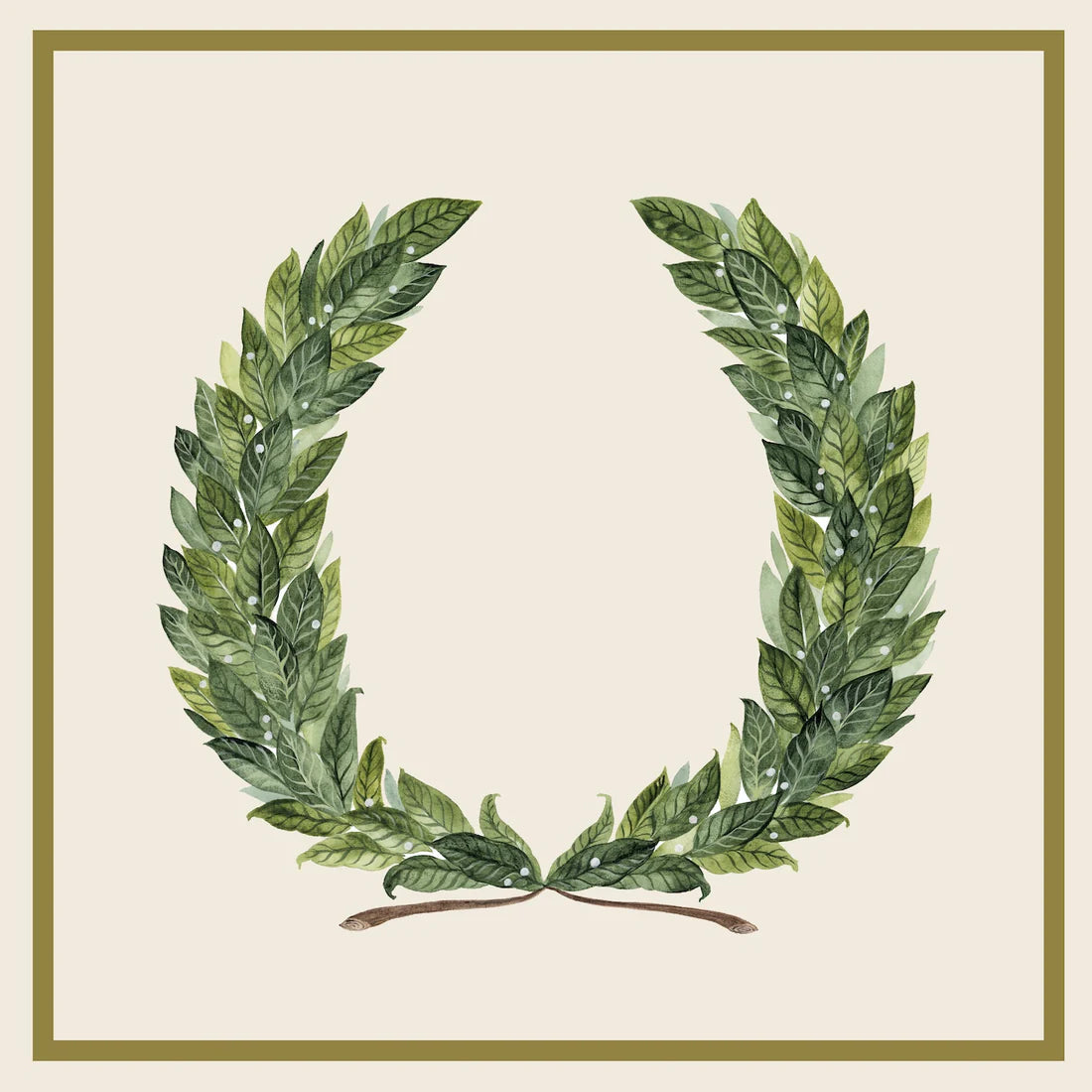 Hester & Cook - Cocktail Napkins - Laurel Wreath