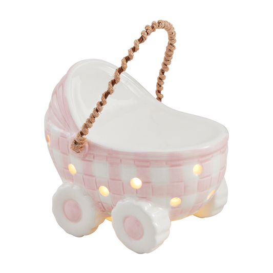 Mud Pie - Light-Up Sitter - Baby Carriage - Pink - Findlay Rowe Designs