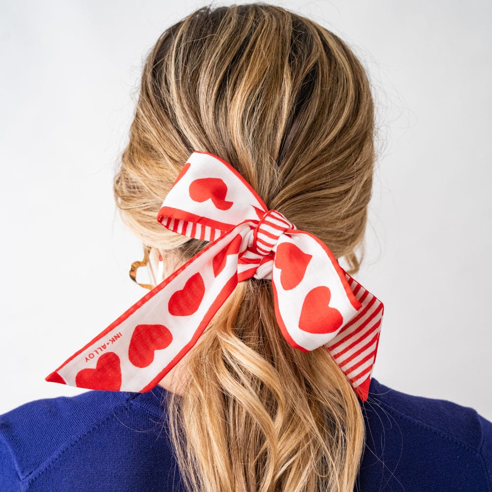 nk & Alloy - Camile Skinny Scarf - Sardine Print - Findlay Rowe Designs