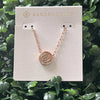 Clearance - Kendra Scott - Dira Stamped Necklace Rose Gold - Golden Abalone - Findlay Rowe Designs