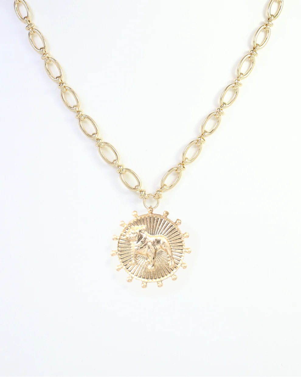 *** Verify ***  Caroline Hill - Necklace - Carmen Coin - Dog Standing - Findlay Rowe Designs