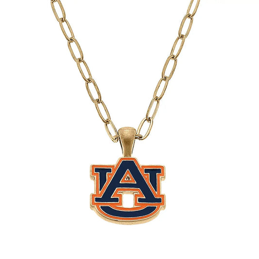 Necklace - Auburn Pendant - AU Logo - Findlay Rowe Designs