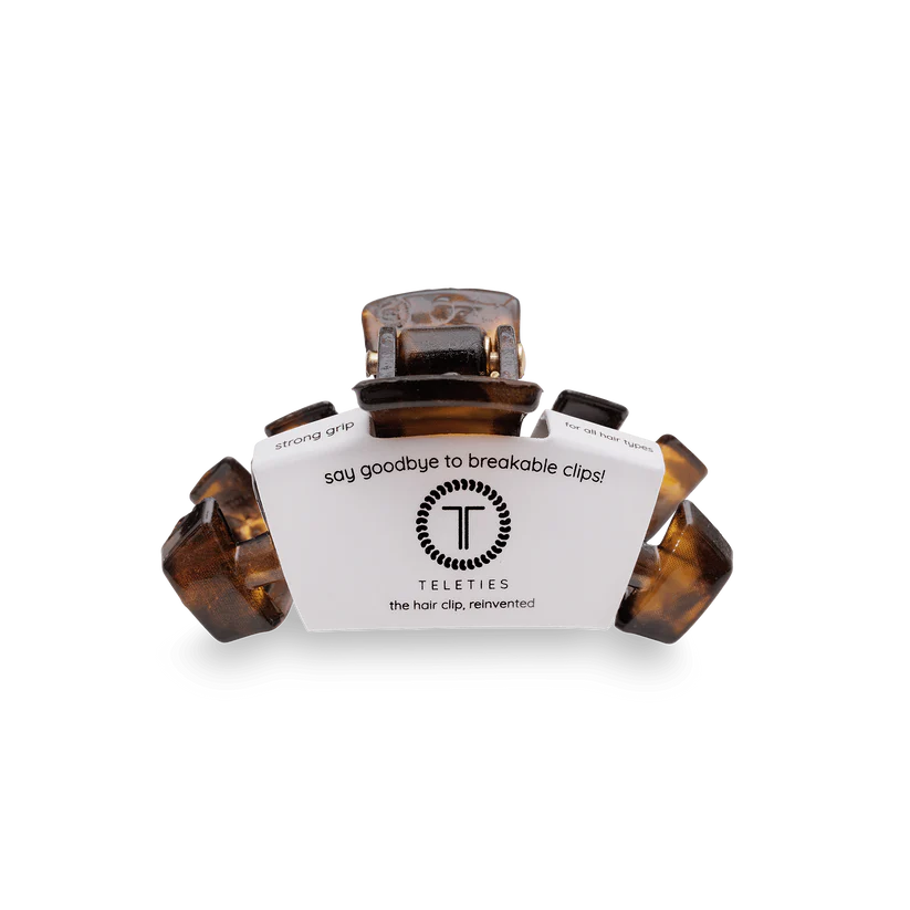 Teleties - Classic Tiny  Claw Clip - Tortoise - Findlay Rowe Designs