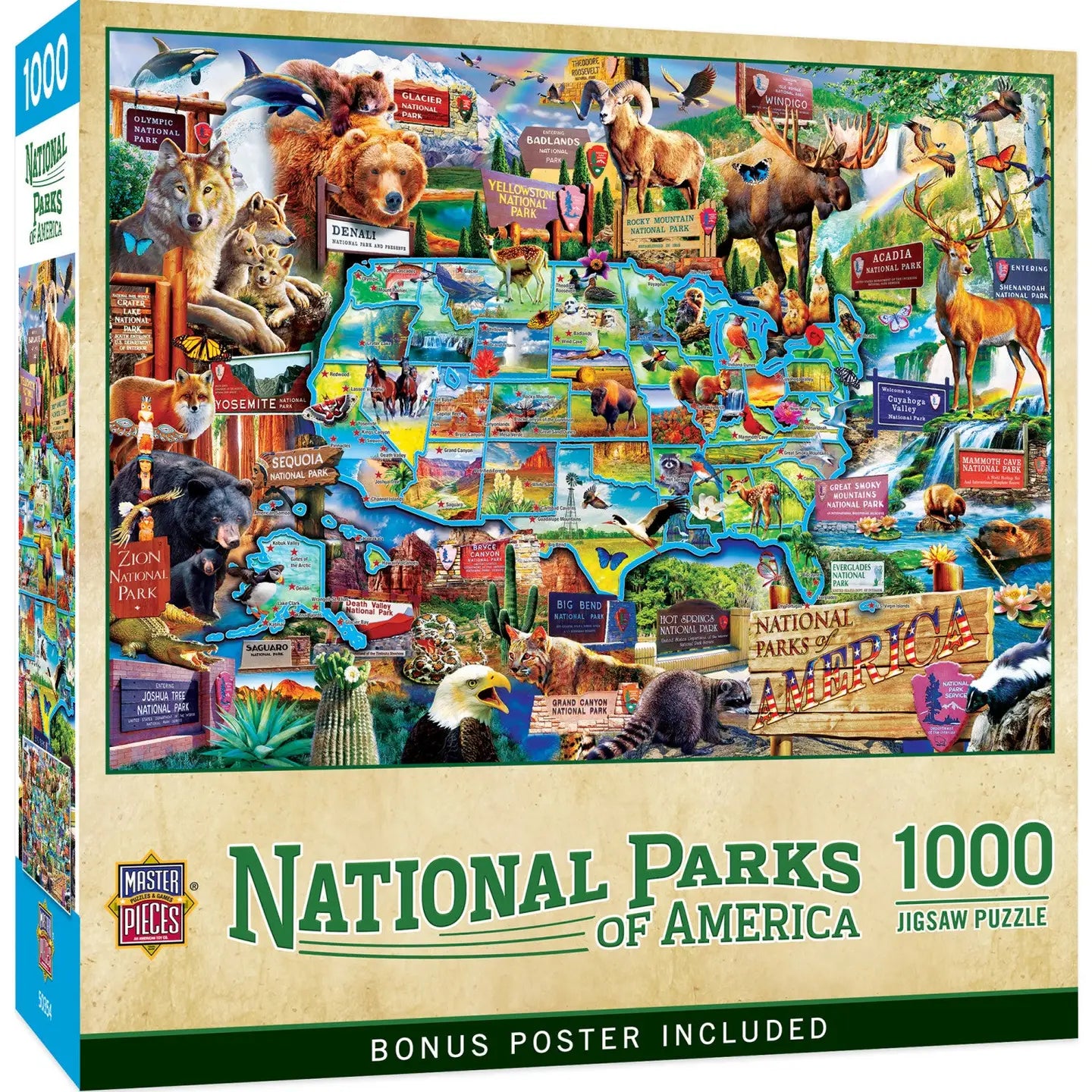 Puzzle - National Parks of America - 1000 piece - Findlay Rowe Designs