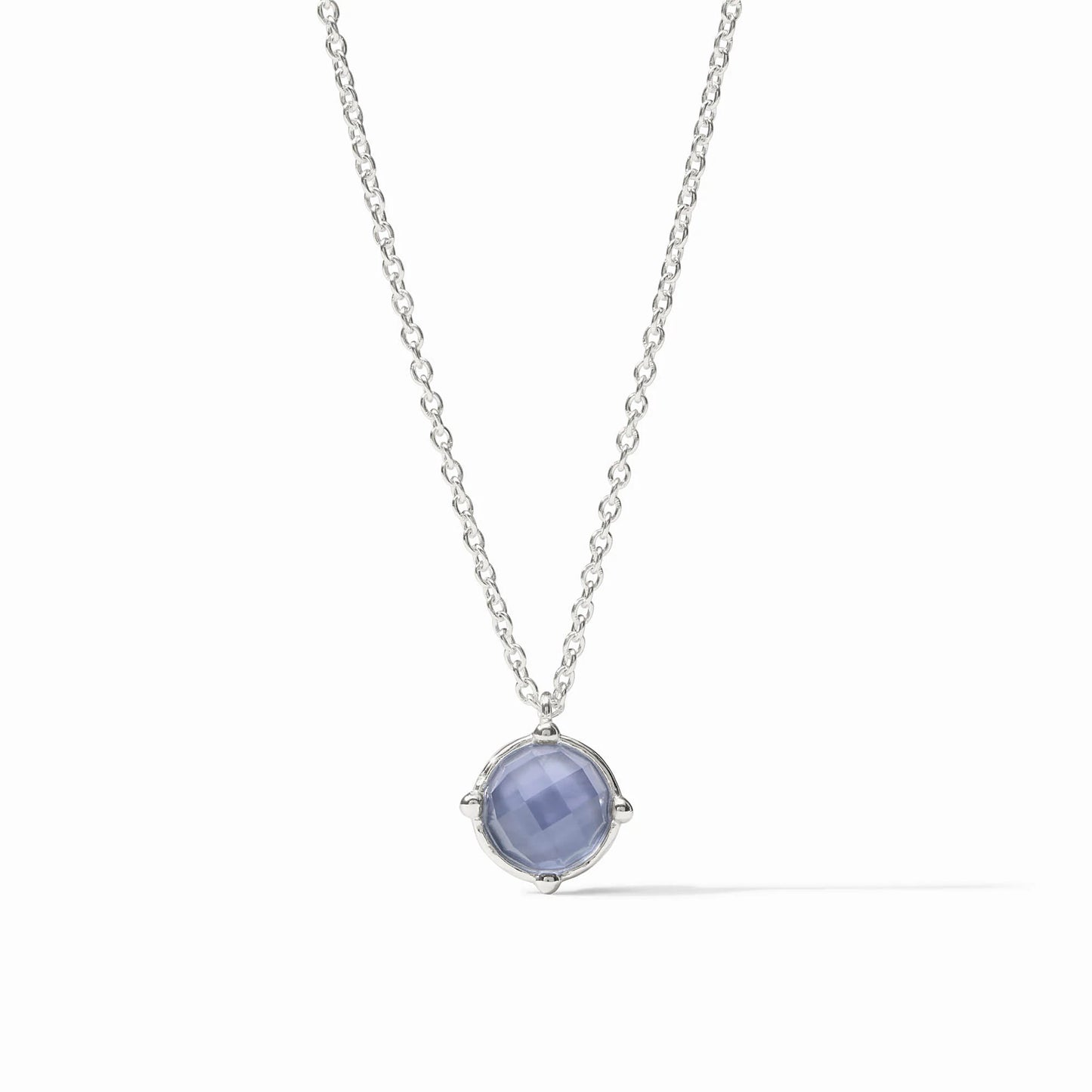 Julie Vos - Necklace - Honeybee Solitaire - Tanzanite Blue - Silver