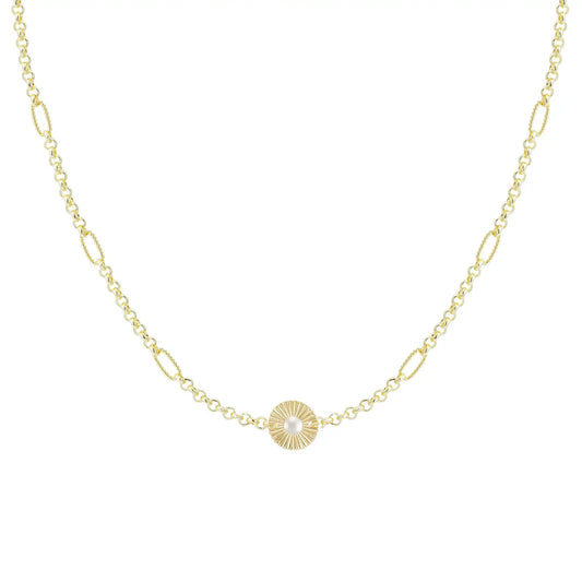 Natalie Wood - Necklace - Solaris Gem - Pearl - Findlay Rowe Designs