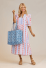Mud Pie - Tote - Cornflower Block Print - Findlay Rowe Designs