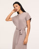 SPANX - AirEssentials Draped Tie-waist Maxi Dress - Taupe Heather - Findlay Rowe Designs