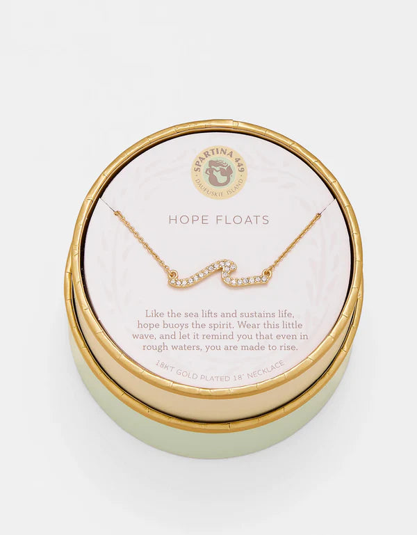 Spartina - Necklace - Sea La Vie Hope Floats-Wave - Gold - Findlay Rowe Designs