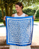 Caroline Hill - Scarf - Medium Meredith Spotted - Blue White - Findlay Rowe Designs
