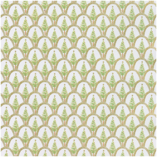 CASPARI- Deco Christmas Gold Gift Wrap - One 76.2 cm X 2.44 m Roll - Findlay Rowe Designs