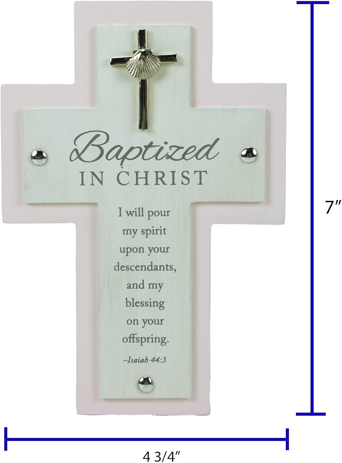 The Baptized in Christ Cross - Pink - Findlay Rowe Designs