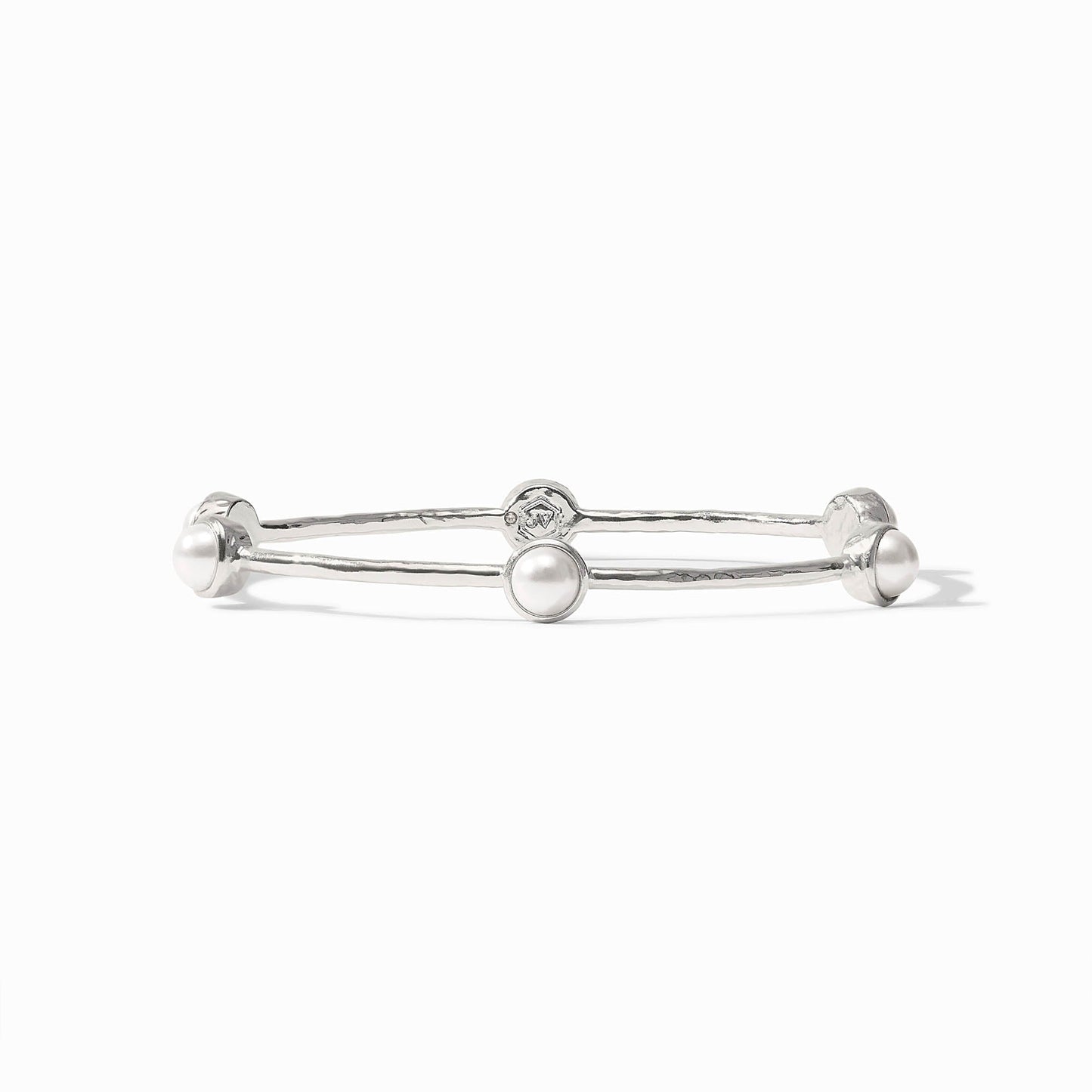 Julie Vos - Bracelet - Silver - Milano Luxe Bangle - Pearl - Medium - Findlay Rowe Designs