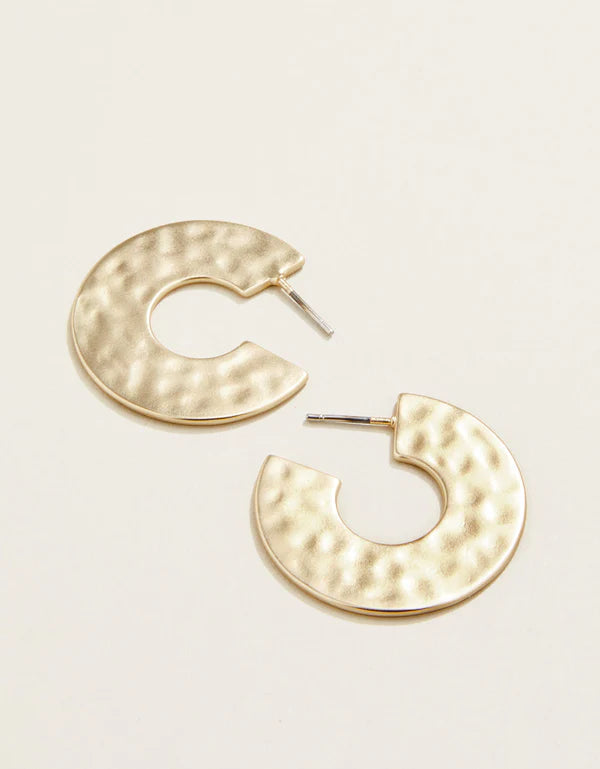 Spartina- Flat Hoop Earrings 30mm Gold - Findlay Rowe Designs