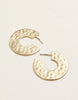 Spartina - Earrings - Flat Hoop Earrings 30mm Gold - Findlay Rowe Designs
