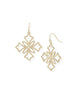 Natalie Wood Designs - Earrings - Heirloom Cross Drop - Gold
