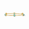 Julie Vos - Milano Luxe Bangle - Iridescent Bahamian Blue - Medium - Findlay Rowe Designs