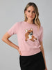 Sunday Edition - Top - Short Sleeve Sweater - French Bulldog Pink