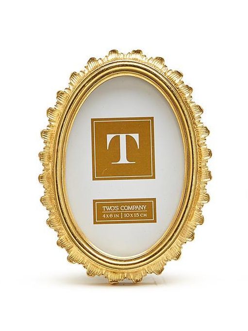 Two's Company- Gold Falcate Photo Frame - Findlay Rowe Designs
