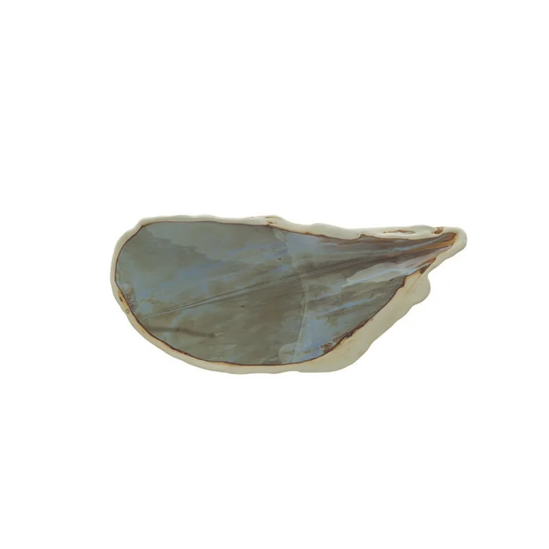 Platter - Oyster Shell Shaped - Green - Findlay Rowe Designs