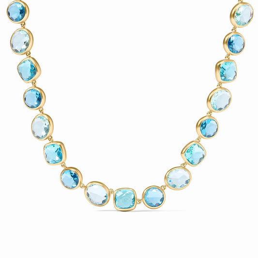 Julie Vos - Necklace - Kaleidoscope Tennis - Bahamian Blue - Findlay Rowe Designs