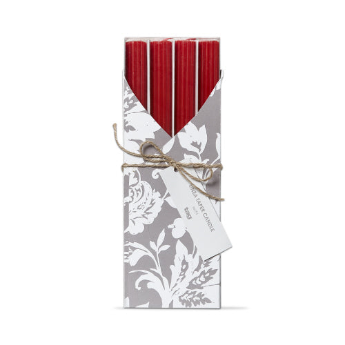 Candle - Linea Taper Candle Set of 4 - Red - Findlay Rowe Designs